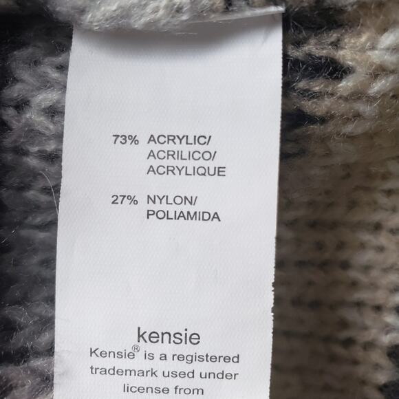 Kensie Melange Striped Waterfall Cascade Open Drape Cardigan Multicolor Sweater - Picture 12 of 12